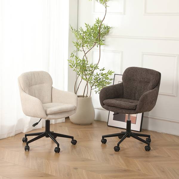 Bürostuhl MUKUL Cremeweiß