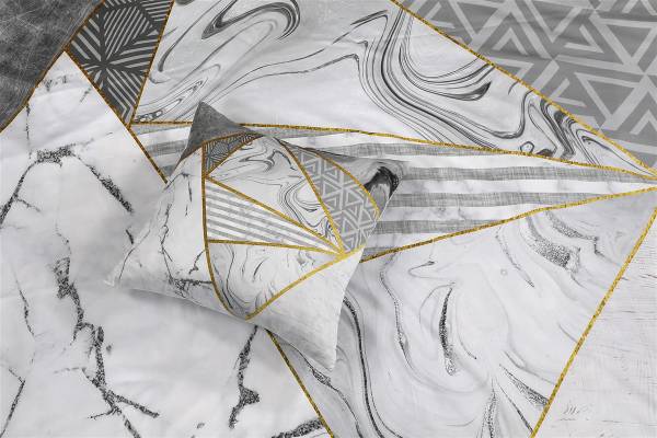Satin-Bettwäsche Bavaria 140 x 200 cm & Kissen 50 x 75 cm