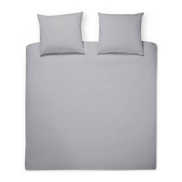 Jersey-beddengoed Douz grijs - katoen - percale