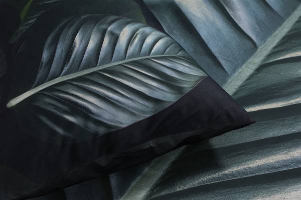 Linge de lit satin Tropical 225 x 225 cm + 2 coussins 50 x 75 cm