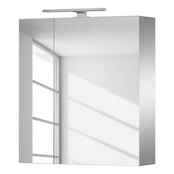 Spiegelschrank Universal 2-türig Vollverspiegelt / Graphit