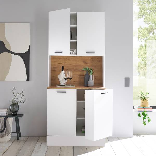 Buffet Luode Bianco / Effetto rovere