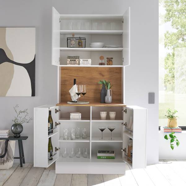 Buffet Luode Bianco / Effetto rovere