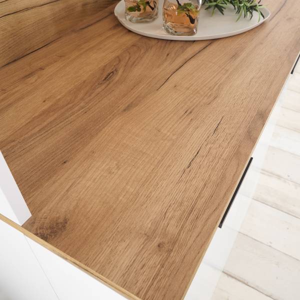 Buffet Luode Bianco / Effetto rovere