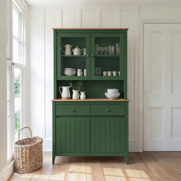 Massives Sideboard SOLENNE Grün - Breite: 160 cm