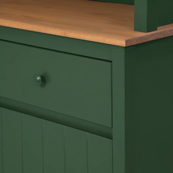 Massives Sideboard SOLENNE Grün - Breite: 160 cm