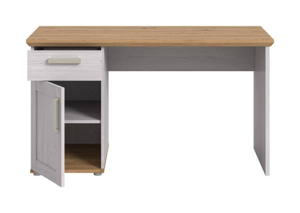 Schreibtisch Verona Lärche Weiß Dekor / Eiche Artisan Dekor