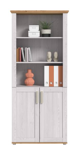 Aktenschrank Verona Lärche Weiß Dekor / Eiche Artisan Dekor