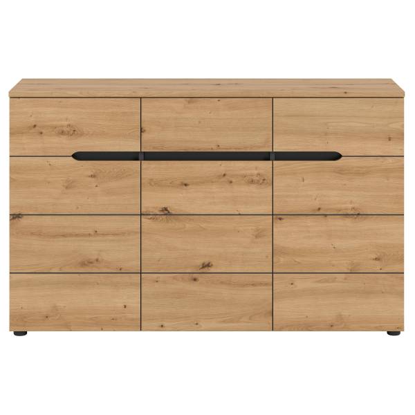Sideboard Canu - 130 cm Eiche Artisan Dekor / Anthrazit