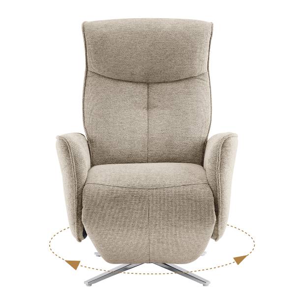 Relaxsessel ALRESTO Webstoff Aranja: Taupe