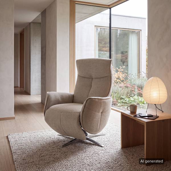 Relaxsessel ALRESTO Webstoff Aranja: Taupe