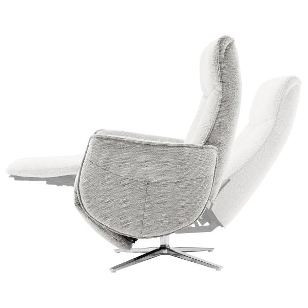 Relaxsessel ALRESTO Webstoff Aranja: Hellgrau