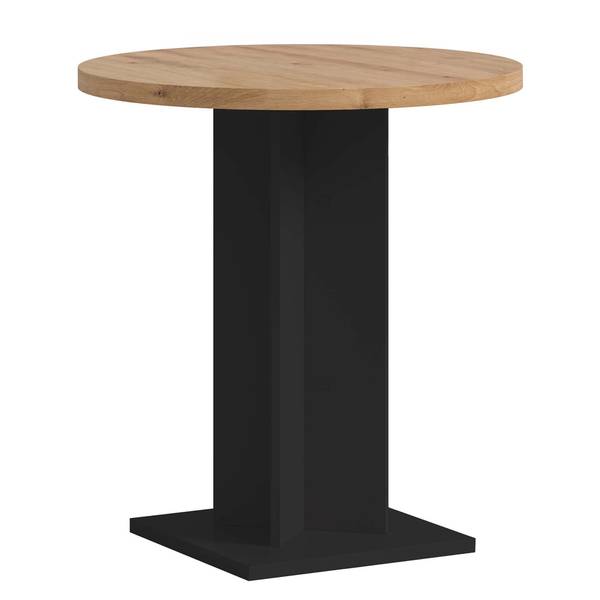 Bistrotisch Gustav Eiche Artisan Dekor / Schwarz