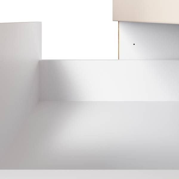 Keukenblok autark AVEIRO cashmere/Wotan eikenlook - Breedte: 300 cm