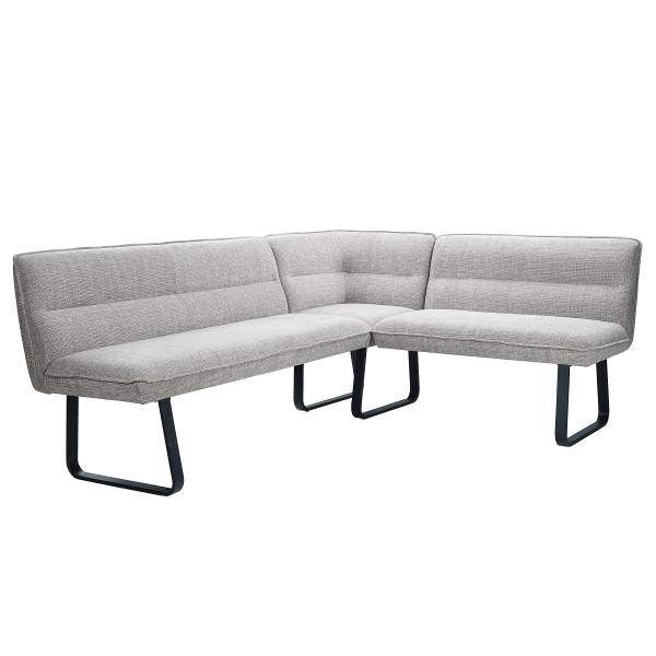 Eckbank PAAMA Beige - Chenille - Eisen - 213 x 86 x 167 cm