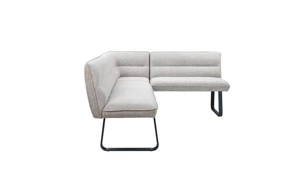 Eckbank PAAMA Beige - Chenille - Eisen - 213 x 86 x 167 cm
