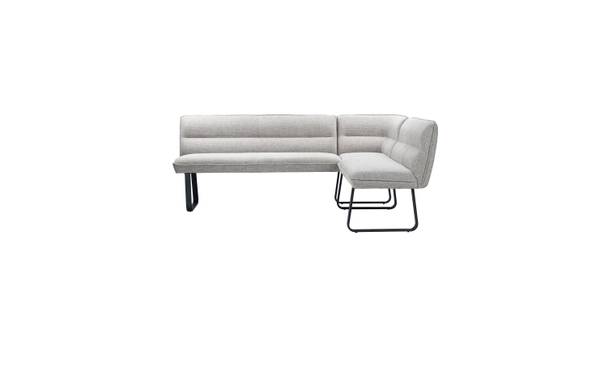 Eckbank PAAMA Beige - Chenille - Eisen - 213 x 86 x 167 cm
