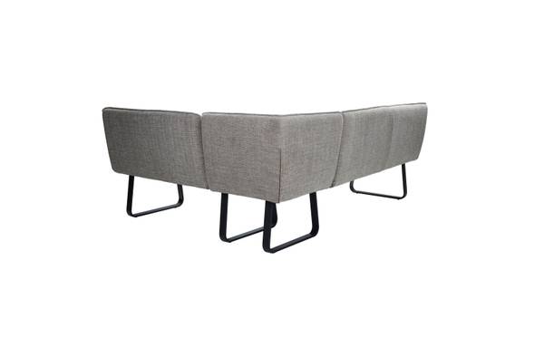 Eckbank PAAMA Beige - Chenille - Eisen - 213 x 86 x 167 cm