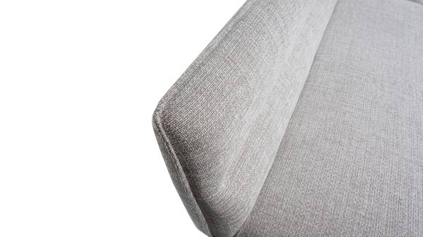 Eckbank PAAMA Beige - Chenille - Eisen - 213 x 86 x 167 cm