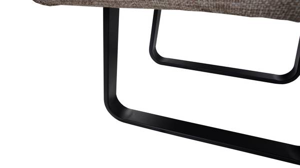 Eckbank PAAMA Beige - Chenille - Eisen - 213 x 86 x 167 cm