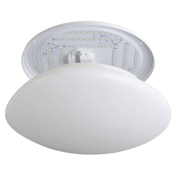 Lampada da soffitto LED Sileras Acciaio - Bianco - 1 punto luce - Diametro: 45 cm