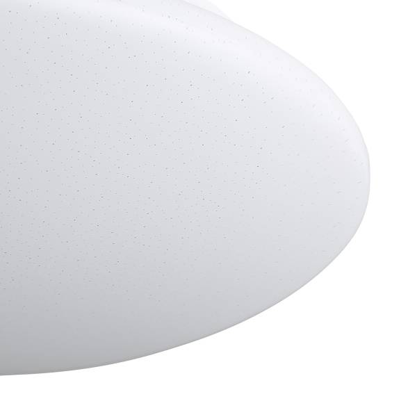 Lampada da soffitto LED Sileras Acciaio - Bianco - 1 punto luce - Diametro: 45 cm