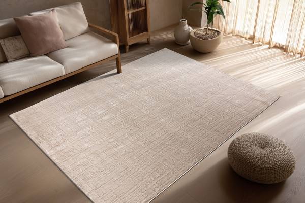 Tapis à poils courts Bandito 125 Beige - 120 x 170 cm