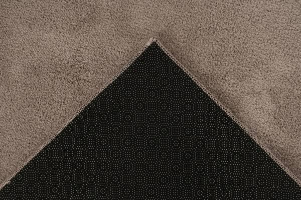 Kurzflorteppich Earthquake 225 Polyester - Taupe - 80 x 140 cm