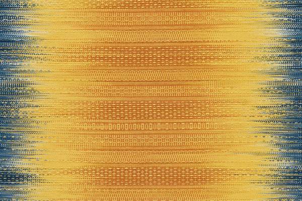 Kurzflorteppich Sunset 8070 Mischgewebe - Blau / Gelb - 90 x 160 cm