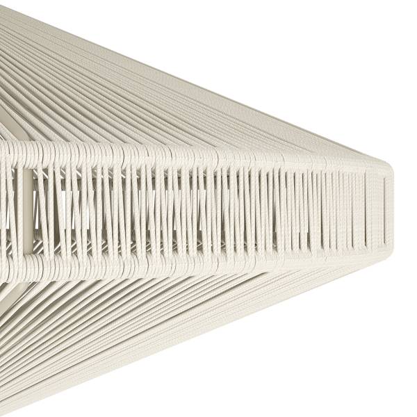 Plafondlamp Midsumer staal/mengweefsel - crèmekleurig - 1-lichts
