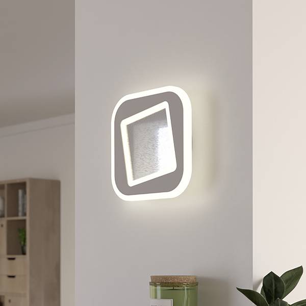 Lampada da parete LED Macchioni B Acciaio / Materiale plastico -1 punto luce - Bianco