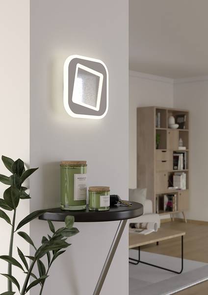 Lampada da parete LED Macchioni B Acciaio / Materiale plastico -1 punto luce - Bianco