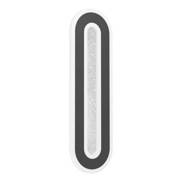 LED-Wandleuchte Macchioni Typ C Stahl / Kunststoff -1-flammig - Schwarz / Weiß