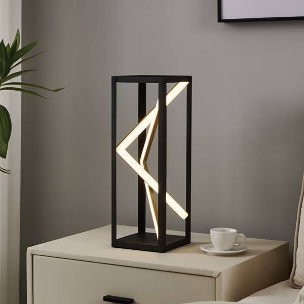 LED-Tischleuchte Penela Aluminium /Stahl - Schwarz / Gold - 1-flammig