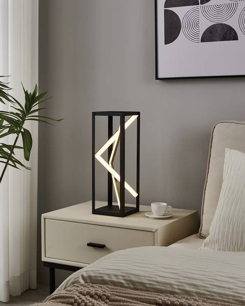 LED-Tischleuchte Penela Aluminium /Stahl - Schwarz / Gold - 1-flammig