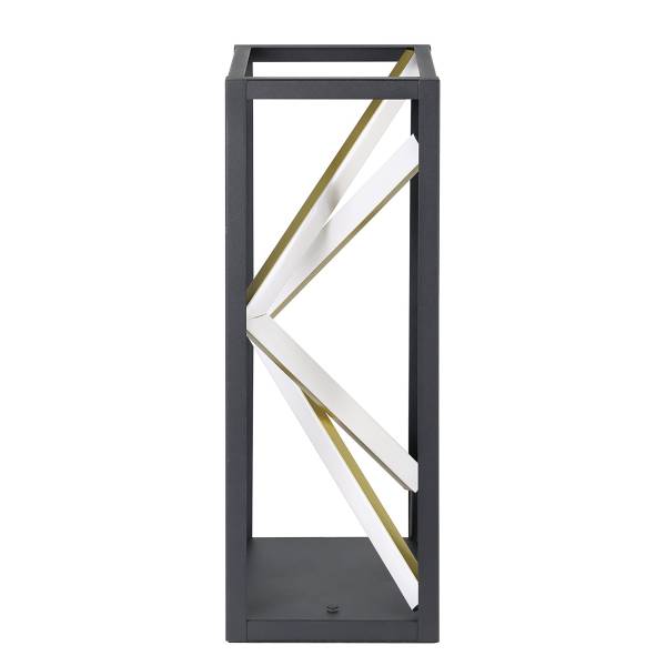 LED-Tischleuchte Penela Aluminium /Stahl - Schwarz / Gold - 1-flammig