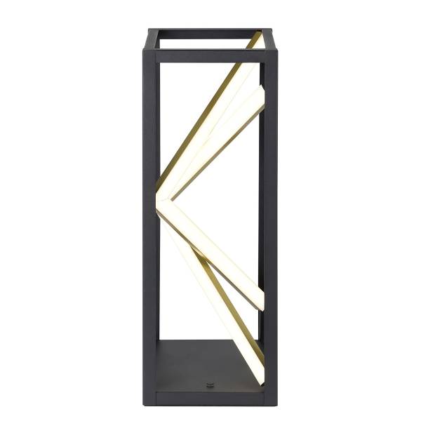 LED-Tischleuchte Penela Aluminium /Stahl - Schwarz / Gold - 1-flammig