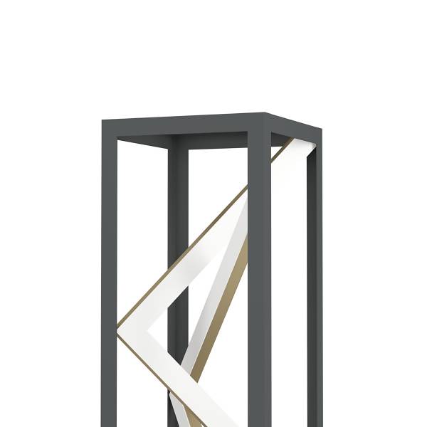 LED-Tischleuchte Penela Aluminium /Stahl - Schwarz / Gold - 1-flammig