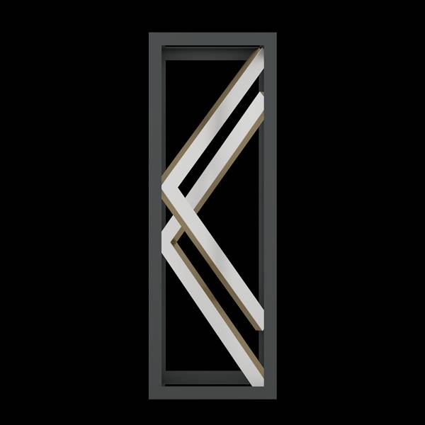 LED-Tischleuchte Penela Aluminium /Stahl - Schwarz / Gold - 1-flammig