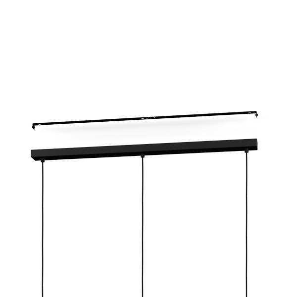 Lampada a sospensione Oilella Acciaio / Vetro fumé - Marrone - Numero di lampadine necessarie: 3