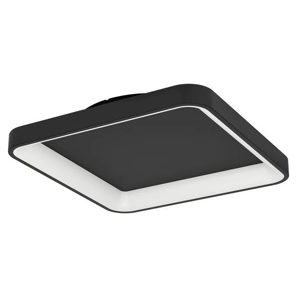 Lampada da soffitto LED Loretello Acciaio - 1 punto luce - Nero