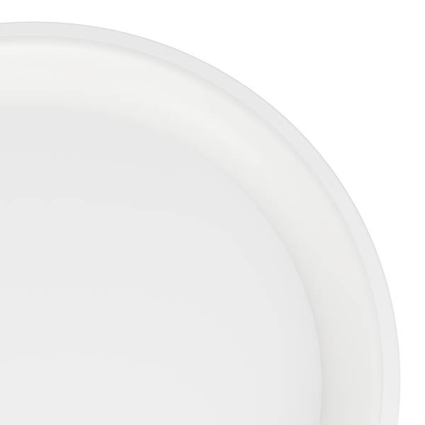 Plafonnier LED Loretello rond acier - 1 lumière - Blanc