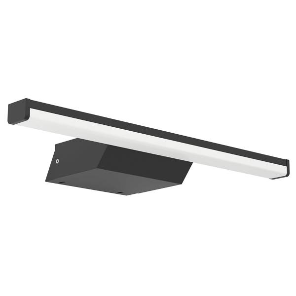 Applique LED salle de bain Regello-Z aluminium - 1 lumière - Noir