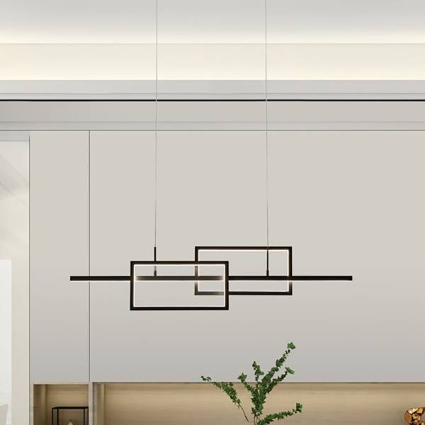 Suspension LED Puebla acier - noir - Nb d'ampoules : 2