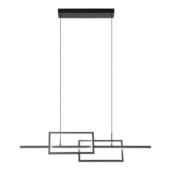 Suspension LED Puebla acier - noir - Nb d'ampoules : 2