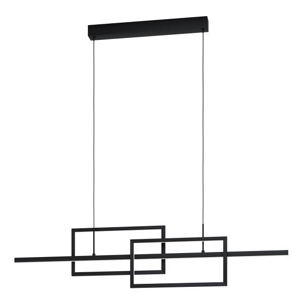 Suspension LED Puebla acier - noir - Nb d'ampoules : 2