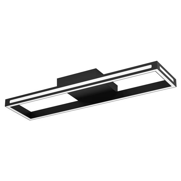 LED-plafondlamp Salvilanas-Z aluminium - zwart/wit - 1-lichts