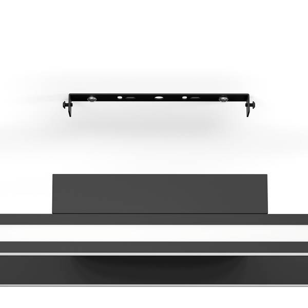 LED-plafondlamp Salvilanas-Z aluminium - zwart/wit - 1-lichts