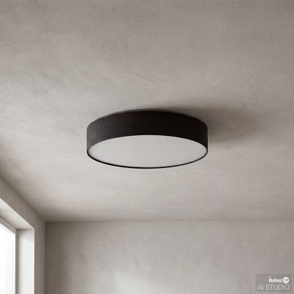 Plafonnier LED Romao 4 acier - noir / blanc - 1 lumière