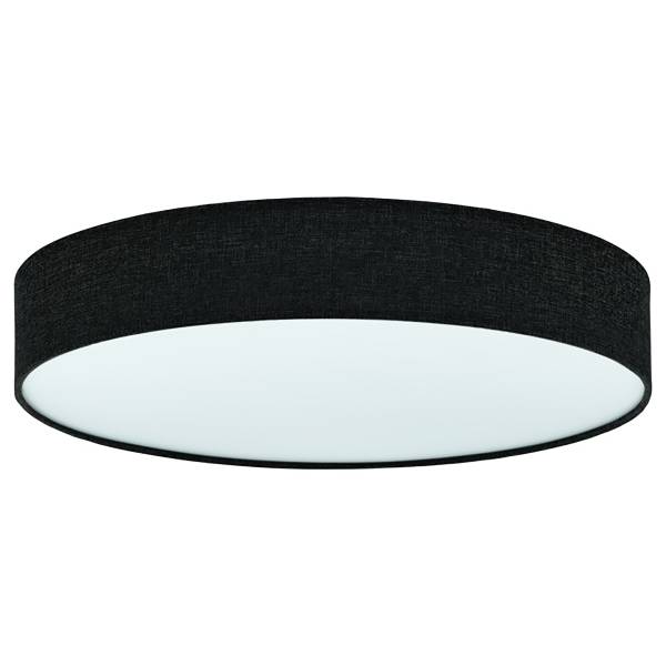 Plafonnier LED Romao 4 acier - noir / blanc - 1 lumière